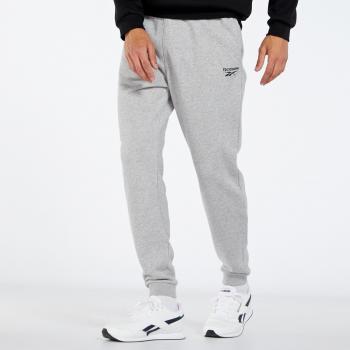 Pantalón jogger Reebok Identity gris con logo pequeño
