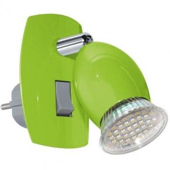 Stahl-LED-Spots Brivi 1 von EGLO – Modell 92923, Grün, Wippschalter