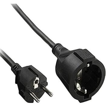 InLine CEE 7/7 Verlängerungskabel 2m, schwarz
