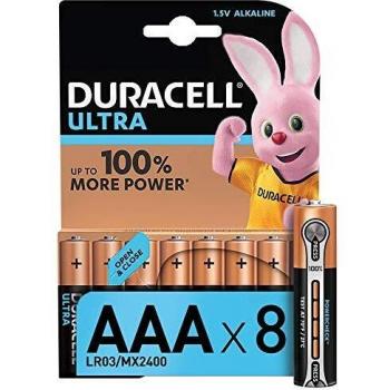 Set de 8 piles Duracell Ultra Micro AAA
