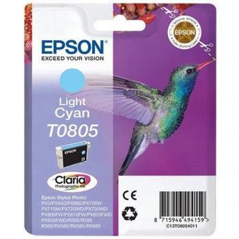 Epson T0805 (C13T08054011) Cartucho original cian de capacidad estándar (330 páginas)