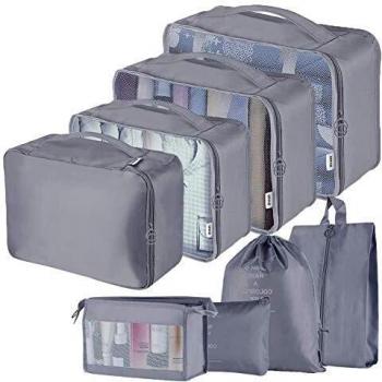 JetSetCompactor 8‑Piece Travel Cubbies