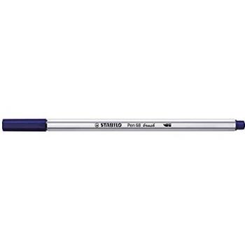 STABILO Pen 68 Brush Prussian Blue with Brush Tip