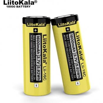 LiitoKala Lii-16C 18500 1600mAh 3,7V Akku für LED-Taschenlampe