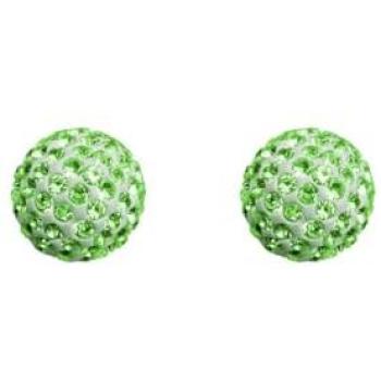 Radiant Peridot Star Studs – 9ct Gold Crystal