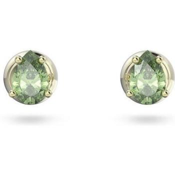 Pendientes de botón Stilla Swarovski en verde