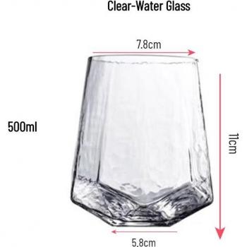 Champagne Hammered Glass Cups