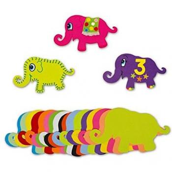 Springboard Pre-Cut Jumbo Paper Elephant Cutouts (Pack of 100)