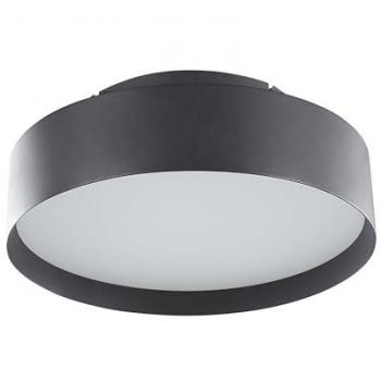 Moderne Deckenleuchte Schwarz Metall Acryl Rund Flach Warmweiß für verschiedene Räume