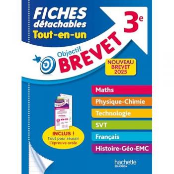 Fiches détachables tout-en-un 3e : nouveau brevet 2025