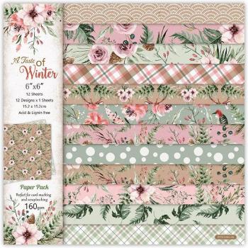 12Pcs Retro Flower DIY Scrapbook Papers