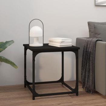 Vidaxl Black Side Table 40x40x40 cm