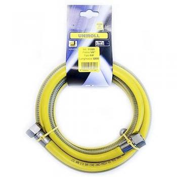 Flex tube gaz inox 1,5 m – ½” (DN12 mm) FF selon EN 15266 – unité de cuisson UNIROLL