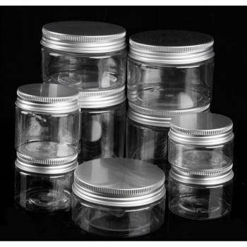 Flacons vides en plastique transparent 10 pièces avec couvercles