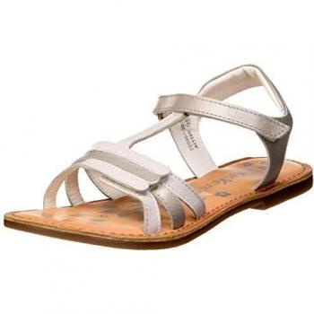 Sandalias Kickers, Modelo Diamanto, Niños, Color Plateado