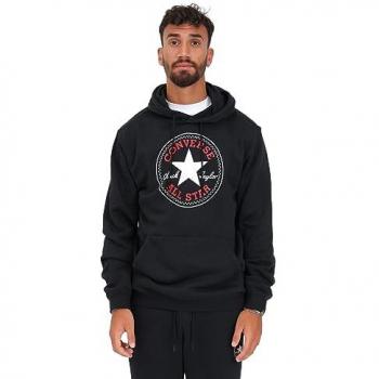 Converse Unisex Kapuzensweatshirt All Star Patch Schwarz Größe L