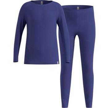 Merino Breeze Kids Set: Undershirt + Leggings, Skipper Blue