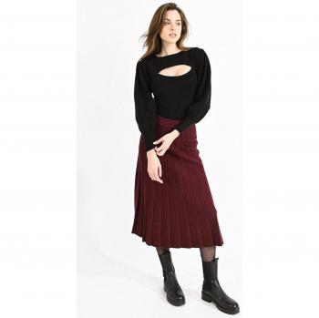 Jupe mi-longue en tricot