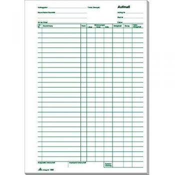 RNK 1302 Diverse Formulare und Drucke Aufmassblock A4 100 Blatt