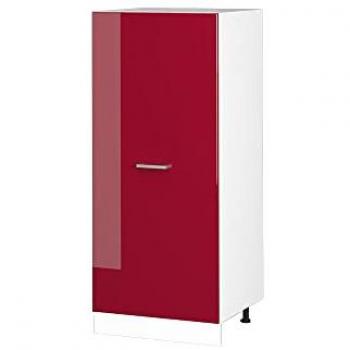 Vicco Hochschrank R-Line 60 cm Bordeaux Hochglanz/Weiß