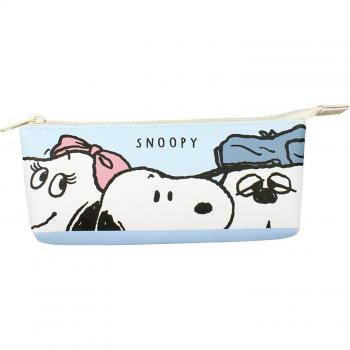 Snoopy Two‑Way Pouch, Color Combo Blue/Brown, Sorted Pocket (SN‑5544070BB)