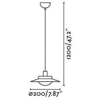 Side Led Black Copper Pendant Lamp G9