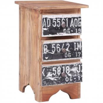 Nightstand 30x30x51 cm Solid Reclaimed Wood vidaXL