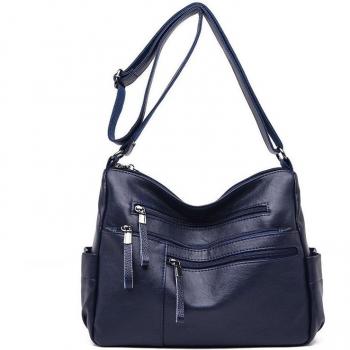 Bandoulière chic en cuir avec plusieurs compartiments