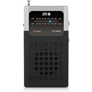Radio portátil SPC Icy FM con clip y entrada para auriculares
