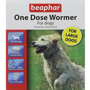 Beaphar One Dose Wormer for Large Dogs 20-40 KG