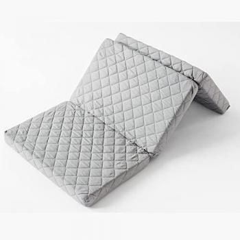 Faltbare Klappmatratze 60x120 cm, 7 cm hoch, Kids Collective grau