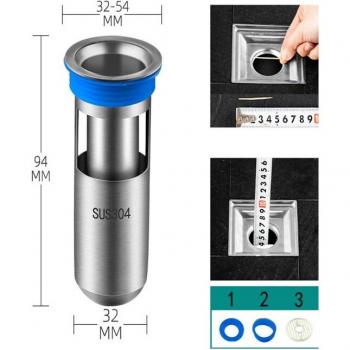 Water Blocking Stainless Steel Floor Drain