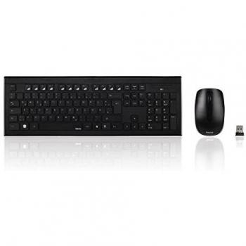 HAMA Tastiera Cortino RF Wireless QWERTZ Tedesca Nera