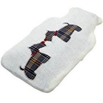 Hot Water Bottle with Christmas Reindeer Cover