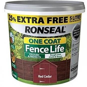 Ronseal Fence and Gate Paint Red Cedar 4L