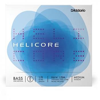 D’Addario Helicore Orchestral Double Bass E String – 1/8 Size, Medium