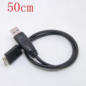 Câble USB 3.0 avec Chargeur pour Disque Dur Portable Sony HD-E2 B/S, 50cm