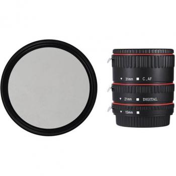 77mm ND Fader Filter with Auto Focus Macro Extension Tube