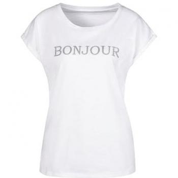 Vivance T-Shirt, mit modischem Frontdruck Bonjour