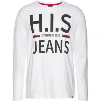 H.I.S Casual Langarmshirt mit Markenlogo