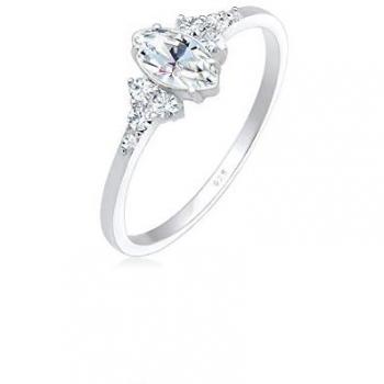 Kristall Anillo ELLI en Plata