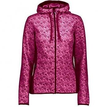 Strick-Fleece Jacke Damen – Geraneo Karkadé, 48
