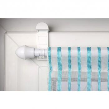 Barra Blanca Ajustable 50–75 cm con Soporte a la Vista