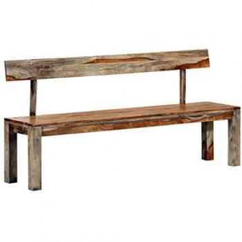 VidaXL Banc à Dîner Bois de Sesham Massif