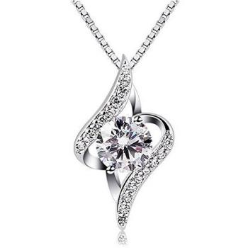 Collar con circón Eres el Amor de mi Vida en Plata de Ley 925