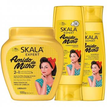 Skala Triple Pack Maïs Shampoo 325 ml / Masque Renforcement 1 kg / Revitier 325 ml