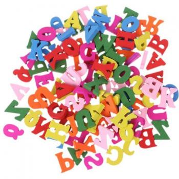 Letras de Madera para Juguetes Educativos 100 Piezas