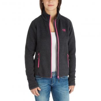 SilkShield Women’s SnugShell Windbreaker – Black/Pink (Size 40)
