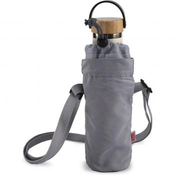 Funda portabotellas gris mylunchwalk 750 ml