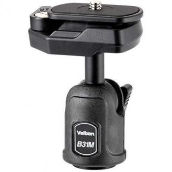 Stativkopf mit Velbon B31M Kugelkopf und Schnellwechselplatte